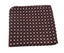 Mens Brown & White Flower Silk Pocket Square