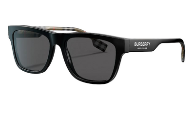 Mens Burberry Sunglasses Be4293 Black/Polar Grey Polarized Sunnies