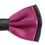 Mens Burgundy Two Tone Layered Bow Tie