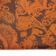 Mens Burnt Orange & Charcoal Paisley Silk Pocket Square