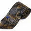 Mens Copper Sheen Brown Boho Paisley Patterned 8cm Neck Tie
