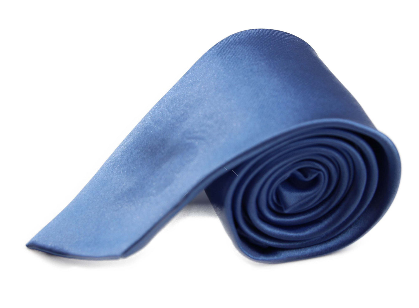 Mens Cornflower Blue 8cm Plain Neck Tie