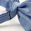 Mens Cornflower Blue Plain Coloured Checkered Bow Tie
