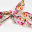 Mens Cream Floral Patterned Bow Tie