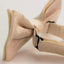 Mens Cream Ivory White Paisley Pattern Bow Tie