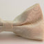 Mens Cream Ivory White Paisley Pattern Bow Tie