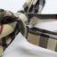 Mens Cream Plaid Patterned Bow Tie