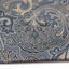 Mens Cream & Silver Boho Paisley Silk Pocket Square
