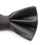 Mens Dark Brown Plain Coloured Checkered Bow Tie
