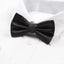 Mens Dark Brown Plain Coloured Checkered Bow Tie