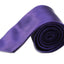 Mens Dark Purple 8cm Plain Neck Tie