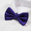 Mens Dark Purple Plain Coloured Checkered Bow Tie