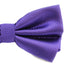Mens Dark Purple Plain Coloured Checkered Bow Tie