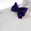 Mens Dark Purple Plain Coloured Checkered Bow Tie