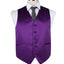 Mens Dark Purple Plain Vest Waistcoat
