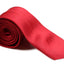 Mens Dark Red 8cm Plain Neck Tie