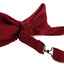 Mens Dark Red Cross-Hatched Knitted Bow Tie