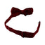 Mens Dark Red Cross-Hatched Knitted Bow Tie