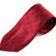 Mens Dark Red & Navy Mini Polka Dot Patterned 8cm Neck Tie
