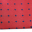 Mens Dark Red & Navy Small Polka Dot Silk Pocket Square
