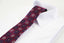 Mens Dark Red & Navy Squares & Circles Patterned 8cm Neck Tie