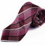 Mens Dark Red & Pink Plaid Patterned 8cm Neck Tie