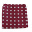 Mens Dark Red & Silver Polka Dot Silk Pocket Square