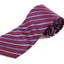 Mens Dark Red Striped 8cm Patterned Neck Tie