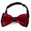 Mens Dark Red Two Tone Layered Bow Tie