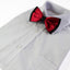 Mens Dark Red Two Tone Layered Bow Tie