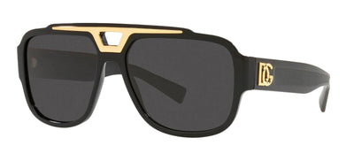 Mens Dolce & Gabbana Sunglasses Dg4389 Black/ Dark Grey Sunnies