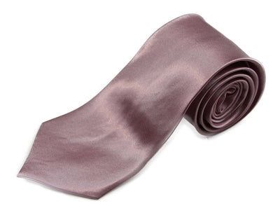 Mens Dusty Pink 8cm Plain Neck Tie
