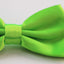 Mens Fluro Green Solid Plain Colour Bow Tie