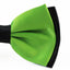 Mens Fluro Green Two Tone Layered Bow Tie