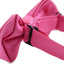Mens Fuchsia Diamond Shaped Checkered Bow Tie