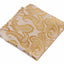 Mens Gold & Cream Paisley Pocket Square