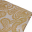 Mens Gold & Cream Paisley Pocket Square