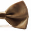 Mens Gold Solid Plain Colour Bow Tie