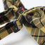 Mens Gold Tarten Patterned Bow Tie With Tinsel