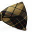 Mens Gold Tarten Patterned Bow Tie With Tinsel