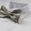 Mens Gold, White & Cream Patterned Bow Tie