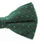 Mens Green Multicoloured Star Cotton Bow Tie