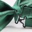 Mens Green & Silver Patterned Bow Tie