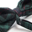 Mens Green Tarten Plaid Patterned Bow Tie