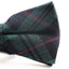 Mens Green Tarten Plaid Patterned Bow Tie