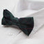 Mens Green Tarten Plaid Patterned Bow Tie