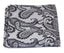 Mens Grey & Gunmetal Paisley Pocket Square