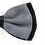 Mens Grey Two Tone Layered Bow Tie