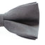 Mens Grey Velvet Plain Colour Bow Tie
