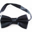 Mens Gunmetal Disco Shine Checkered Patterned Bow Tie